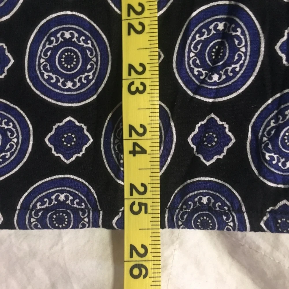 Michael Kors Blue and White Patterned Top - Picture 7 of 7